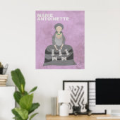 Poster Marie Antoinette : Chiffres Historiques Minimalist (Bureau à domicile)