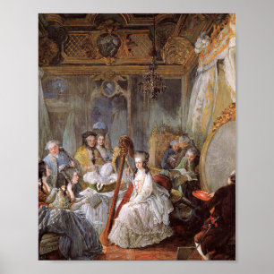 Poster Marie Antoinette Dans Sa Chambre À Versailles