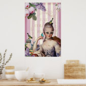 Poster Marie Antoinette en lunettes de soleil ailées (Cuisine)