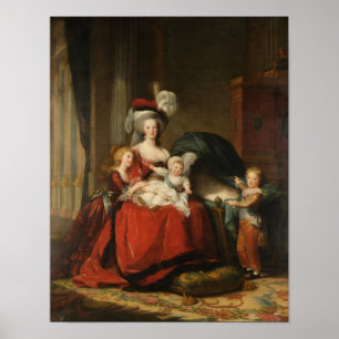Poster Marie Antoinette & Enfants Le Brun Beaux-Arts