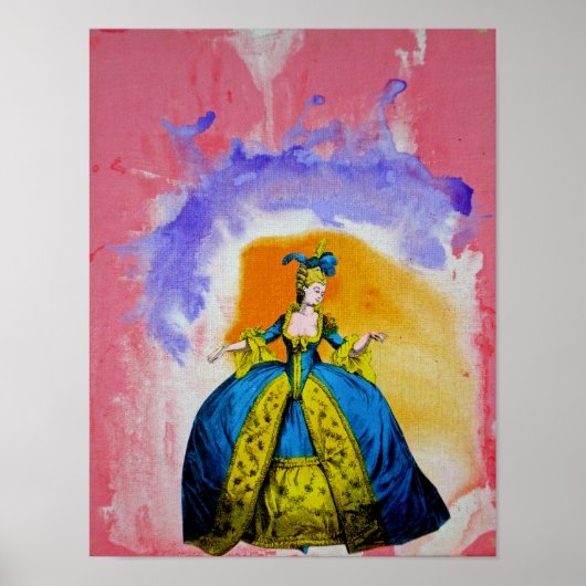Poster Marie Antoinette par Michael Moffa (Devant)