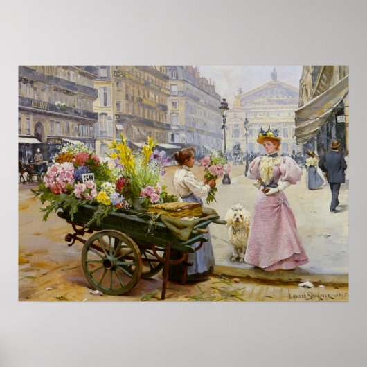 Poster Marie au marchand de fleurs (Devant)