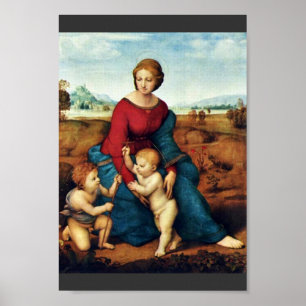 Poster Marie Avec Christ Enfant Et Jean Baptiste