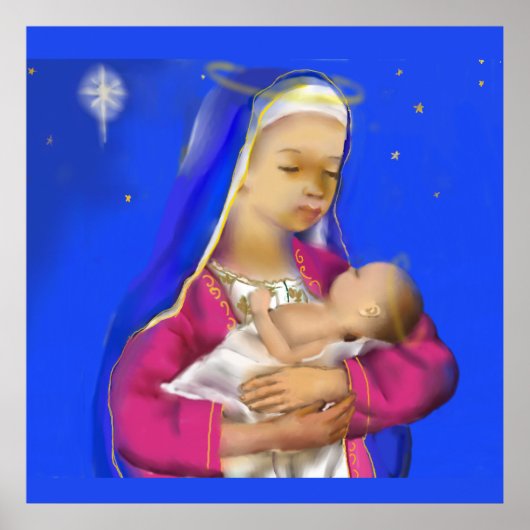 Poster Marie avec Jésus (Devant)