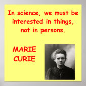 Poster Marie Curie (Devant)