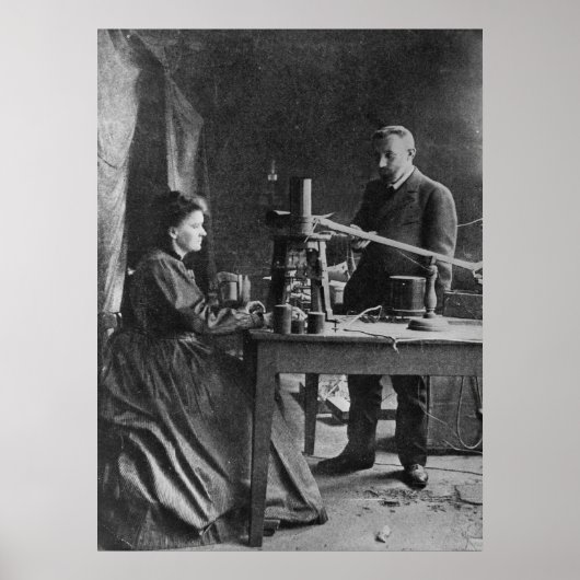 Poster Marie Curie avec mari (Devant)