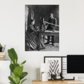 Poster Marie Curie avec mari (Bureau à domicile)