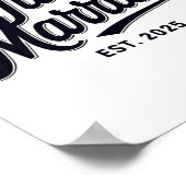 Poster Marié Est 2025 Femme Mariage M. & ; Mme Br (Coin)