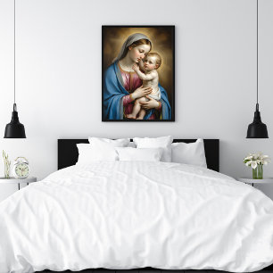 Poster Marie et l'enfant Jésus