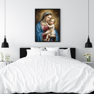 Poster Marie et l'enfant Jésus