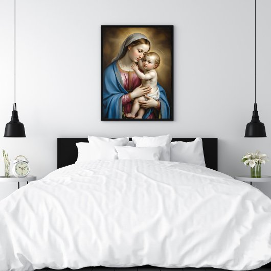 Poster Marie et l'enfant Jésus