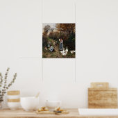 Poster Marie François Firmin-Girard Shepherd Girl (Cuisine)