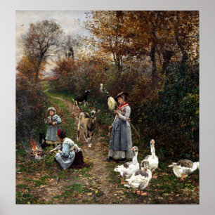 Poster Marie François Firmin-Girard Shepherd Girl