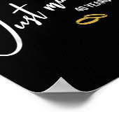 Poster Marié il y a 40 ans, drôle, 40ème Mariage Anniv (Coin)