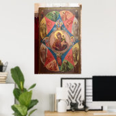 Poster Marie, Jésus et les Anges (Bureau à domicile)