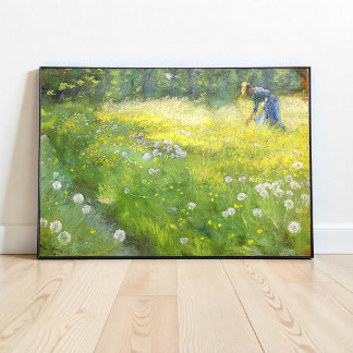 Poster Marie Krøyer dans le jardin à Skagen-PS Kroyer