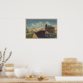 Poster Marie, MI - Vue du cargo quittant MacArthur (Cuisine)