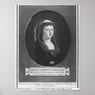 Poster Marie-Therese-Charlotte De France, âge 17
