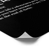 Poster Marié Vie drôle Définition Plaisanterie Humour Mar (Coin)