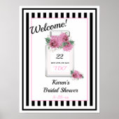 Poster Mariée Couture Fête de Compte à Rebours de Mariage (Devant)