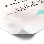 Poster Mariée dans Gown Welcome Sugn (Coin)