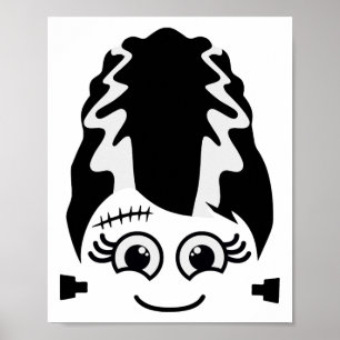 Poster Mariée De Frankenstein Cute Monster Halloween Cost