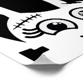 Poster Mariée De Frankenstein Cute Monster Halloween Cost (Coin)