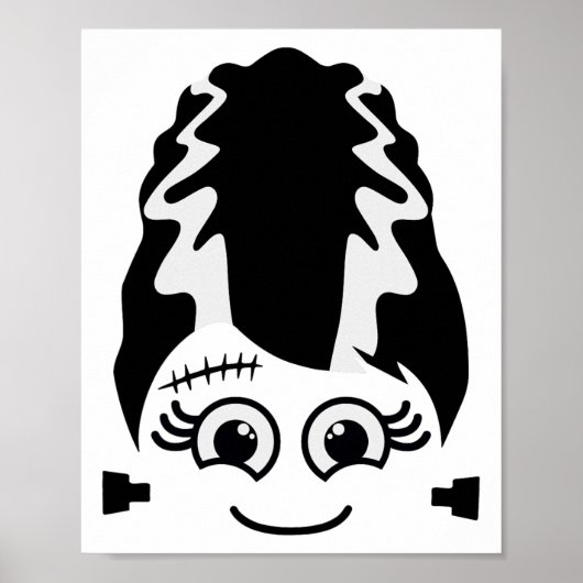 Poster Mariée De Frankenstein Cute Monster Halloween Cost (Devant)