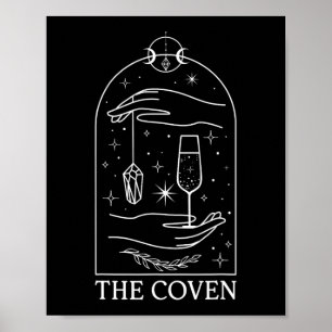 Poster Mariée de la sorcière gothique Coven Tarot corresp