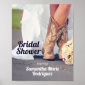 Poster Mariée du Texas en bottes à la soirée de douche de (Devant)