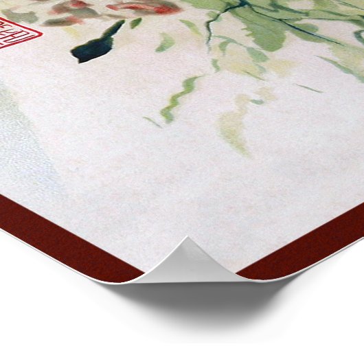 Poster Mariée en rouge au Mariage chinois à Shanghai (Coin)