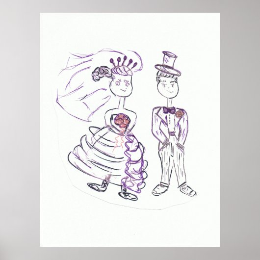 Poster Mariée et salle (Devant)