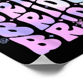 Poster Mariée I Do Crew Retro Super Bachelorette Party (Coin)