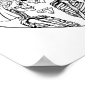 Poster Mariée mariée mariée mariée mariée Skeleton Couple (Coin)