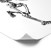 Poster Mariée Ou Mort Dansant Squelette Bachelorette Goth (Coin)