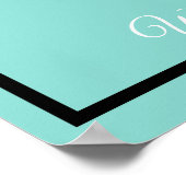 Poster MARIÉE Paillettes Fête de Prélude au Mariage : Le  (Coin)