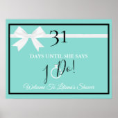 Poster MARIÉE Paillettes Fête de Prélude au Mariage : Le  (Devant)