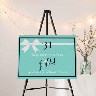 Poster MARIÉE Paillettes Fête Prélude au Mariage Bling Co