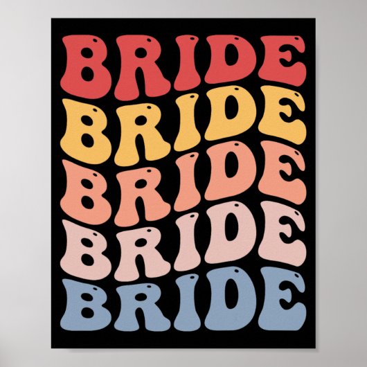 Poster Mariée Super de bachelorette (Devant)