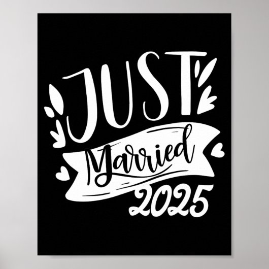 Poster Mariés C'est Drôle 2025 Mariage Mignon De La Marié (Devant)
