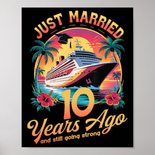 Poster Mariés il y a 10 ans Couple romantique assorti