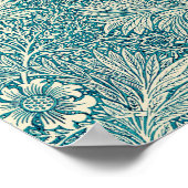Poster Marigold bleu illustration de William Morris (Coin)