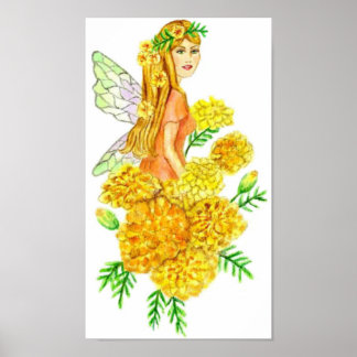 Poster Marigold Garden Fairy JL Biel