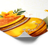 Poster Marigold Joint Haldi cérémonie signe de bienvenue (Coin)