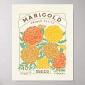 Poster Marigolds Seed Packet (Devant)
