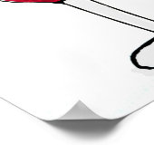 Poster Marilyn Merlot Verre rouge Imprimer (Coin)