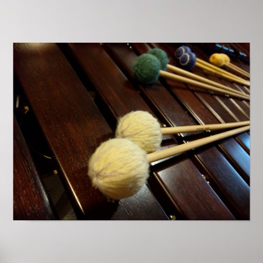 Poster Marimba Mallets sur Marimba (Devant)