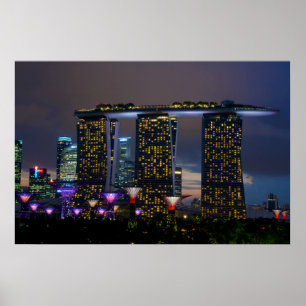 Poster Marina Bay Sands Singapour