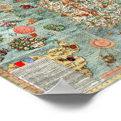 Poster Marina de Carta, carte de Scandinavie (Coin)