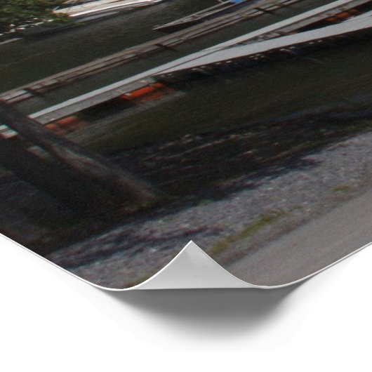 Poster Marina de Sand Bar, Lac Champlain (Coin)